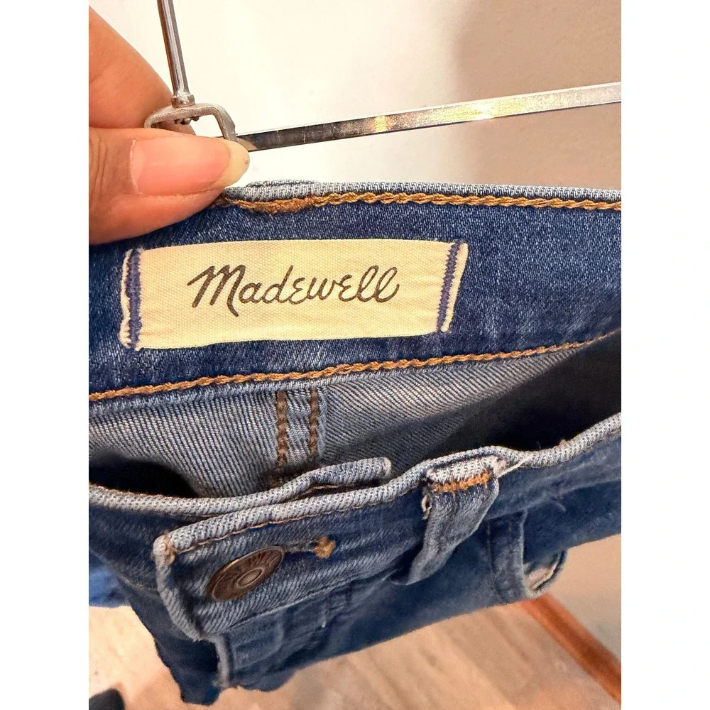 Madewell Roadtripper Stovepipe Jeans 28P Medium Wash High Rise Straight NB012
